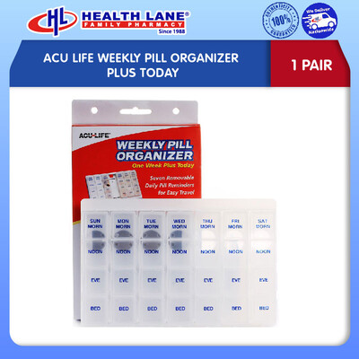 ACU LIFE WEEKLY PILL ORGANIZER PLUS TODAY